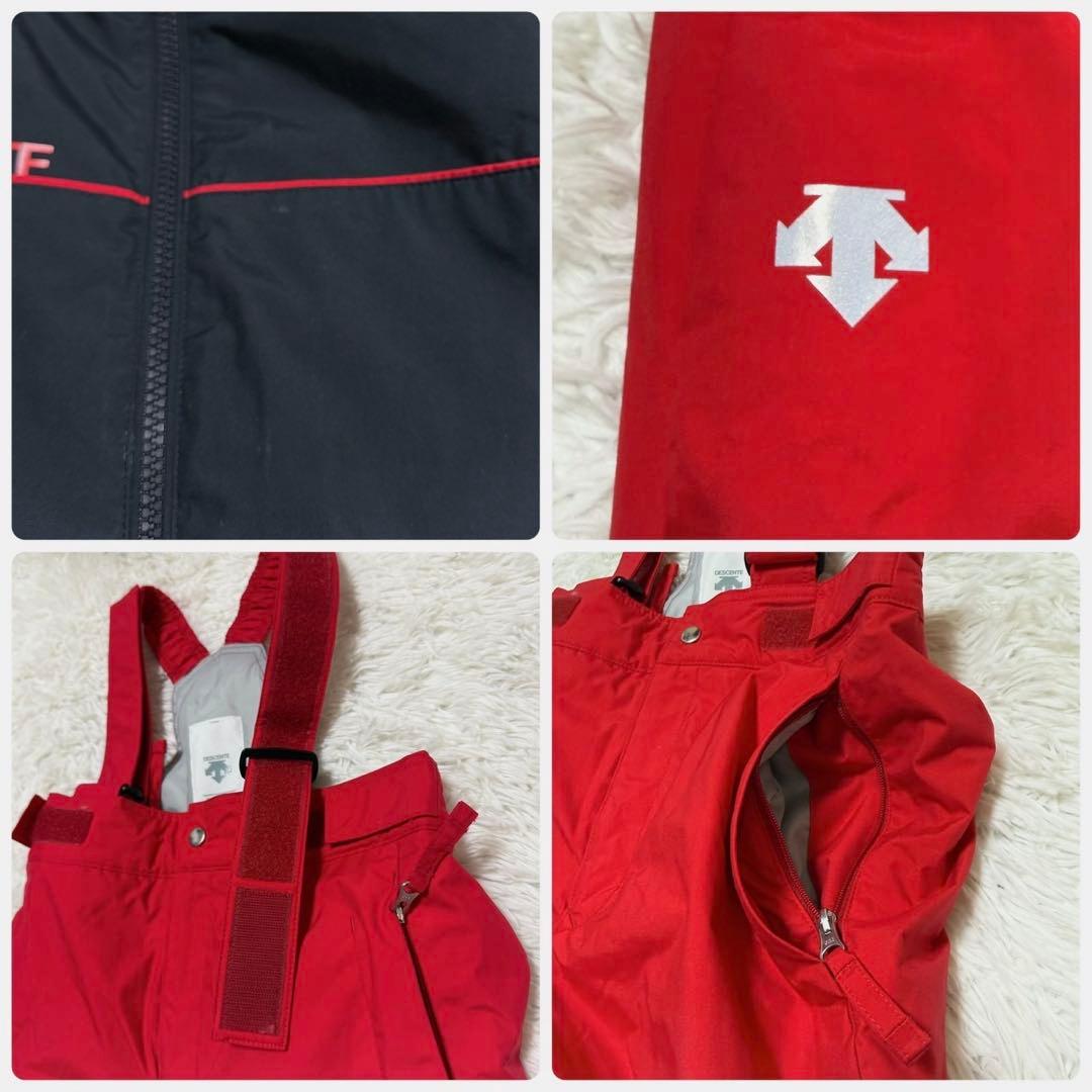高年式✨デサント スキーウェア セットアップ HEAT NAVI 130cm 赤