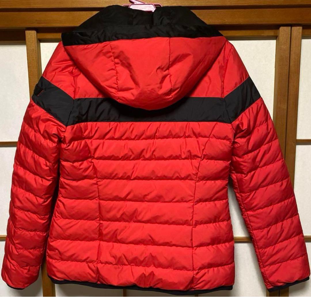 リバーシブル 赤黒ダウンジャケット新品タグ付き子供160cm-レディースM