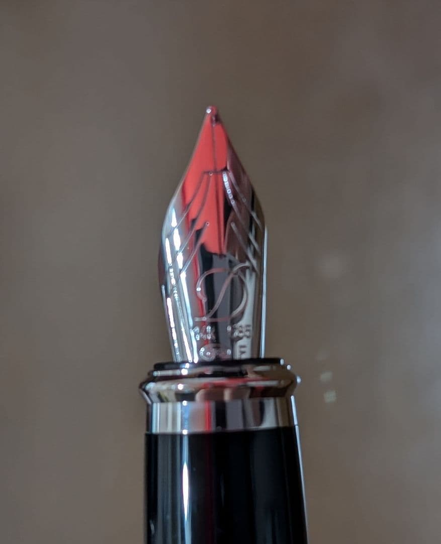 ★美品【未使用】デュポン 14K 585 F カートリッジ式 万年筆 インク有