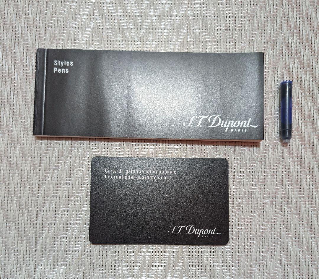 ★美品【未使用】デュポン 14K 585 F カートリッジ式 万年筆 インク有
