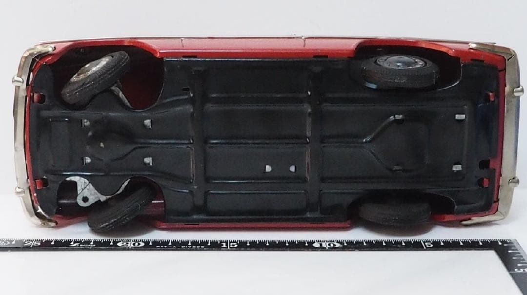 増田屋【ダイハツ コンパーノ ベルリーナ赤 リモコン欠】当時物ブリキ製ミニカー