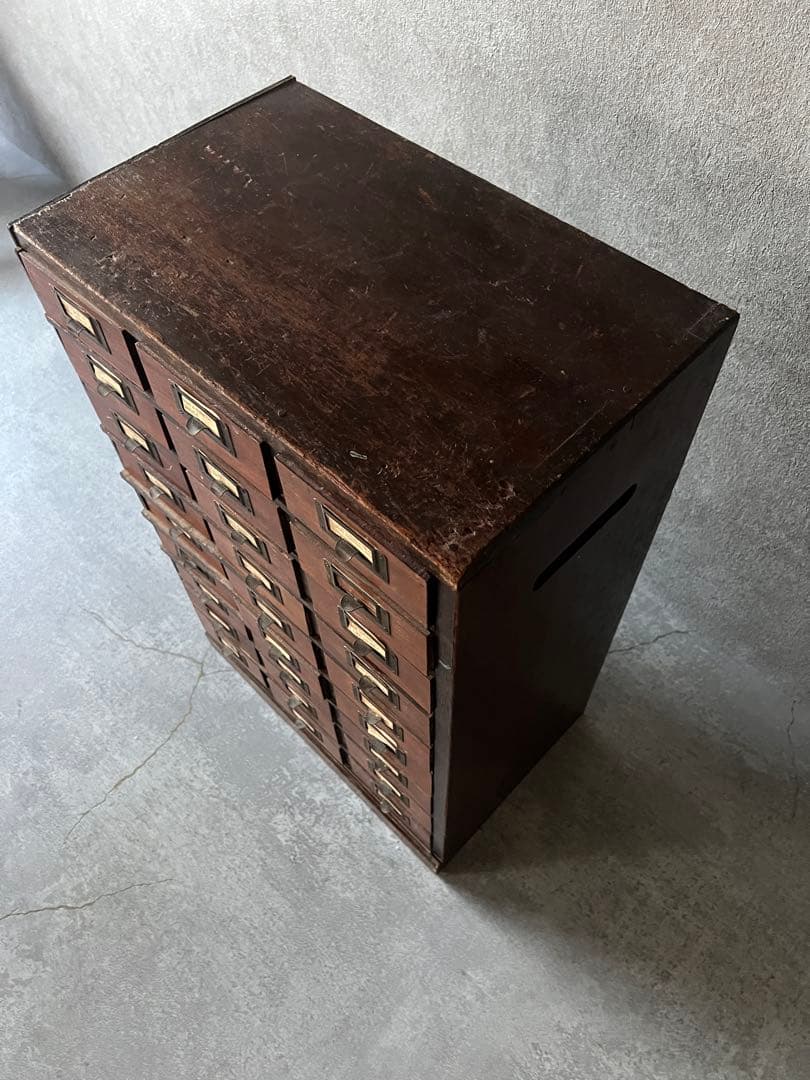 ペ*ス様 アンティーク木製引き出しタンス