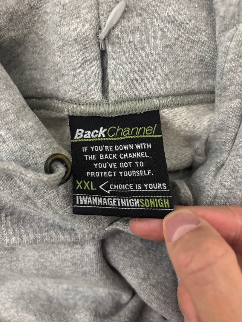 BackChannel フード付きスウェットシャツ XXL グレー