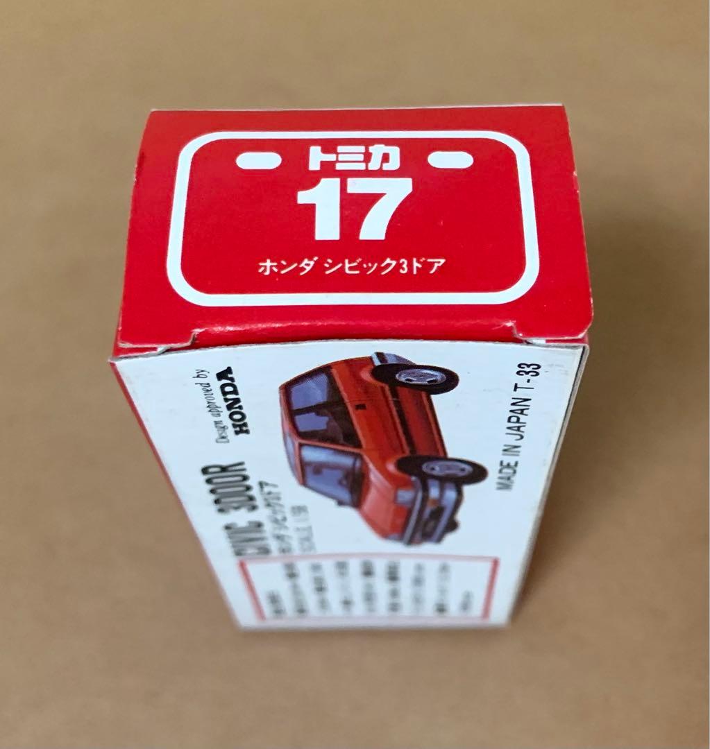 赤箱　トミカ17　アイアイアド　ホンダ シビック3ドア　日本製　ワンダーランド