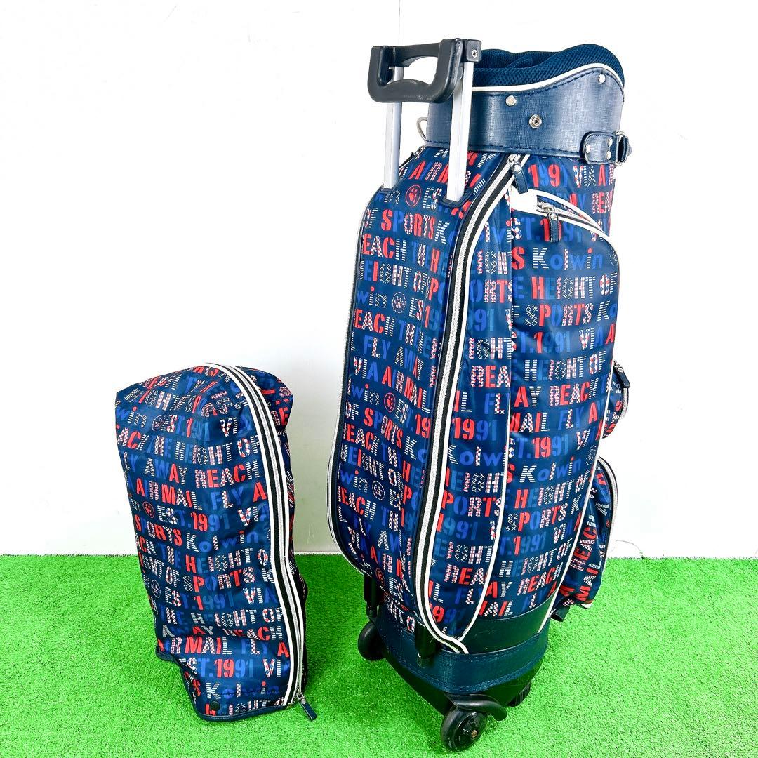 Kolwinコルウィン　レディース　キャスター付きキャディバッグ　コロコロ