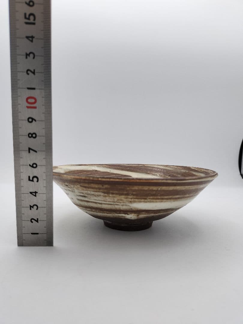 b595 茶碗 刷毛目 平 十三代 中里太郎衛門 木箱 茶道具 古物