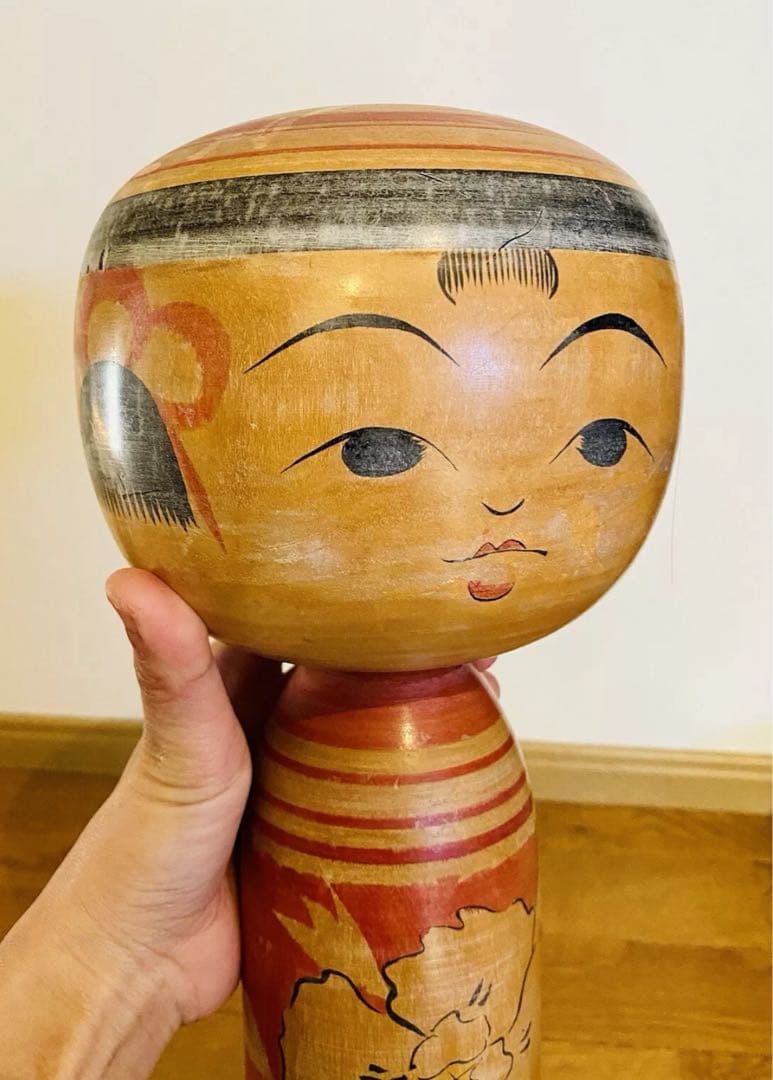中古　こけし　日本　人形　木製　特大　本多伸夫　55cm コレクション　伝統