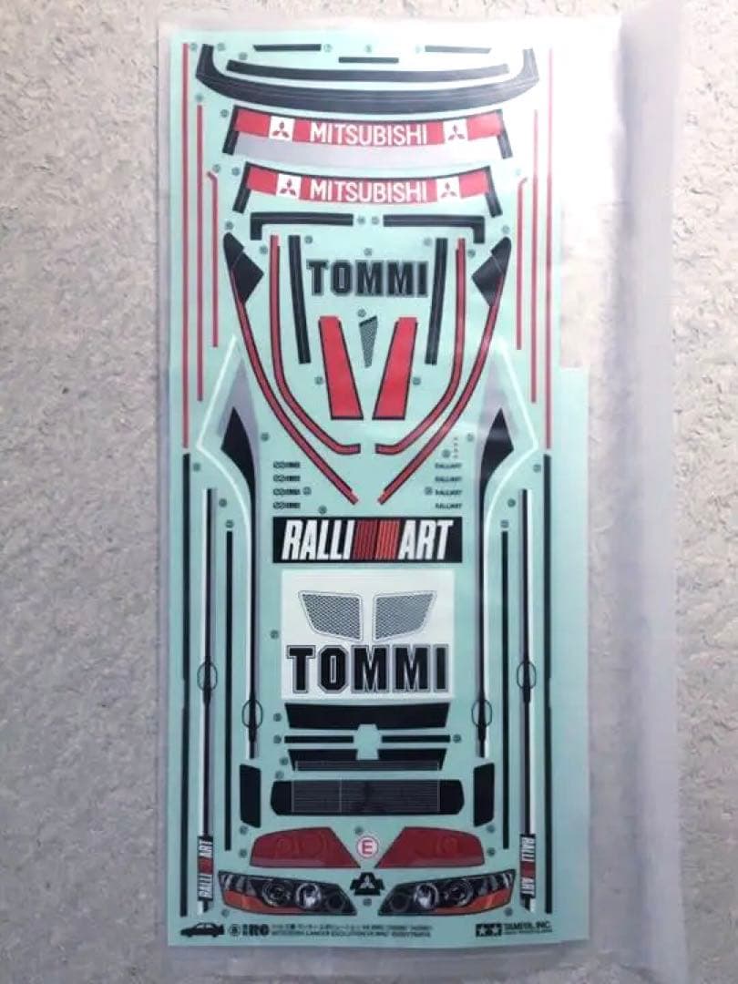 タミヤ RC 1/10 三菱 ランエボ VII WRC スペアボディセット