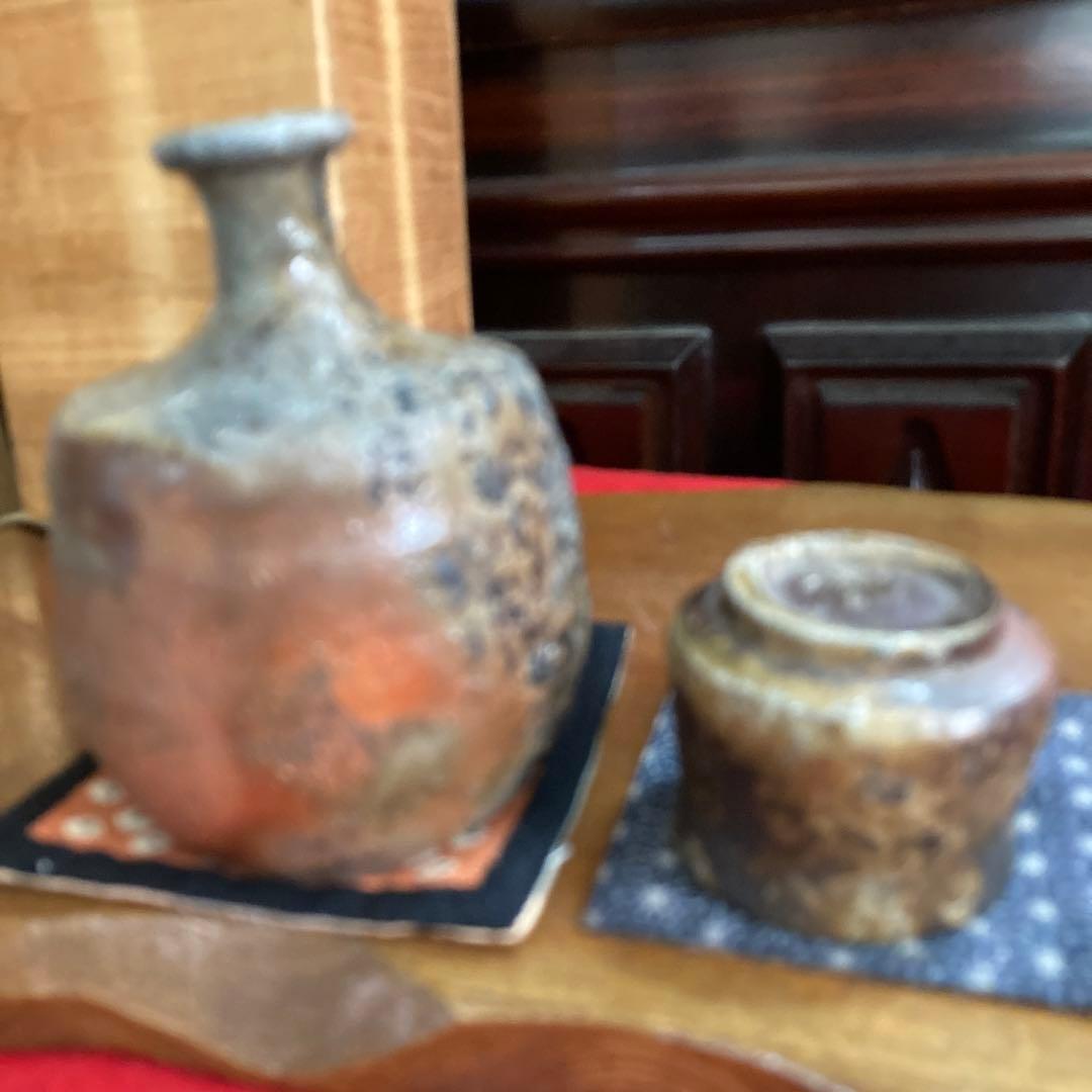 備前焼西川作只今初売りです❣️徳利ぐい呑みセットです❣️