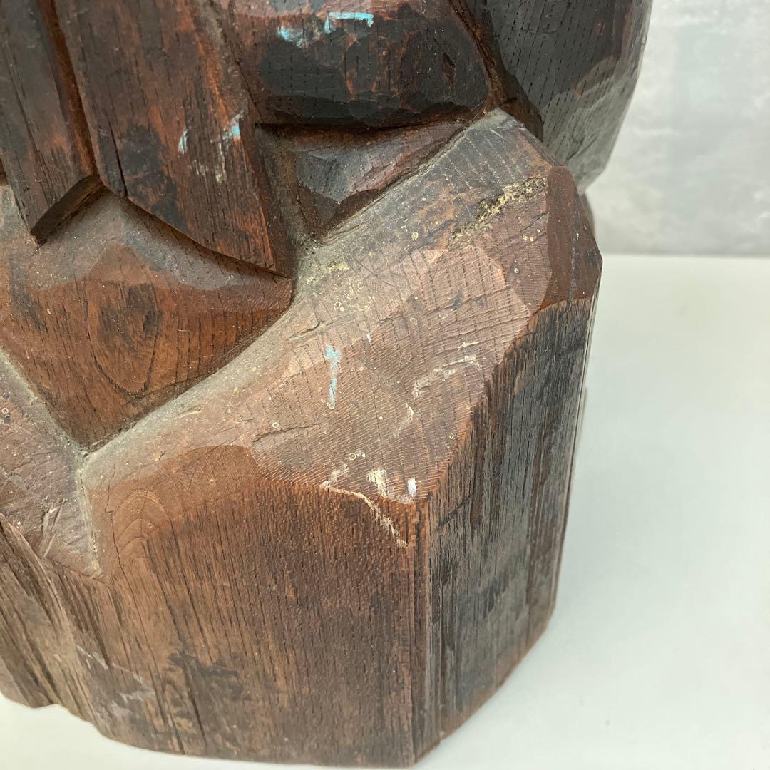 アンティーク 骨董 木製 木彫り 木彫 彫刻 恵比寿 大黒天 七福神 縁起物