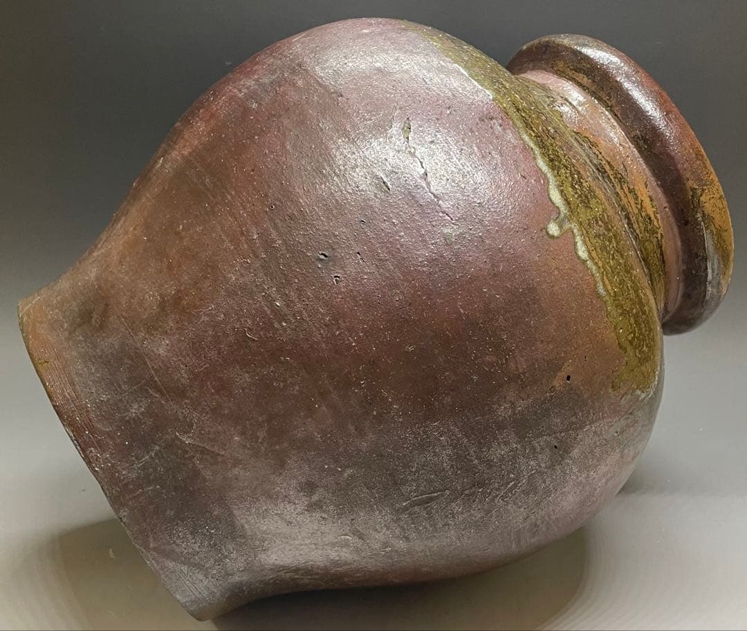 常滑焼　古常滑　灰釉　大壺　h73