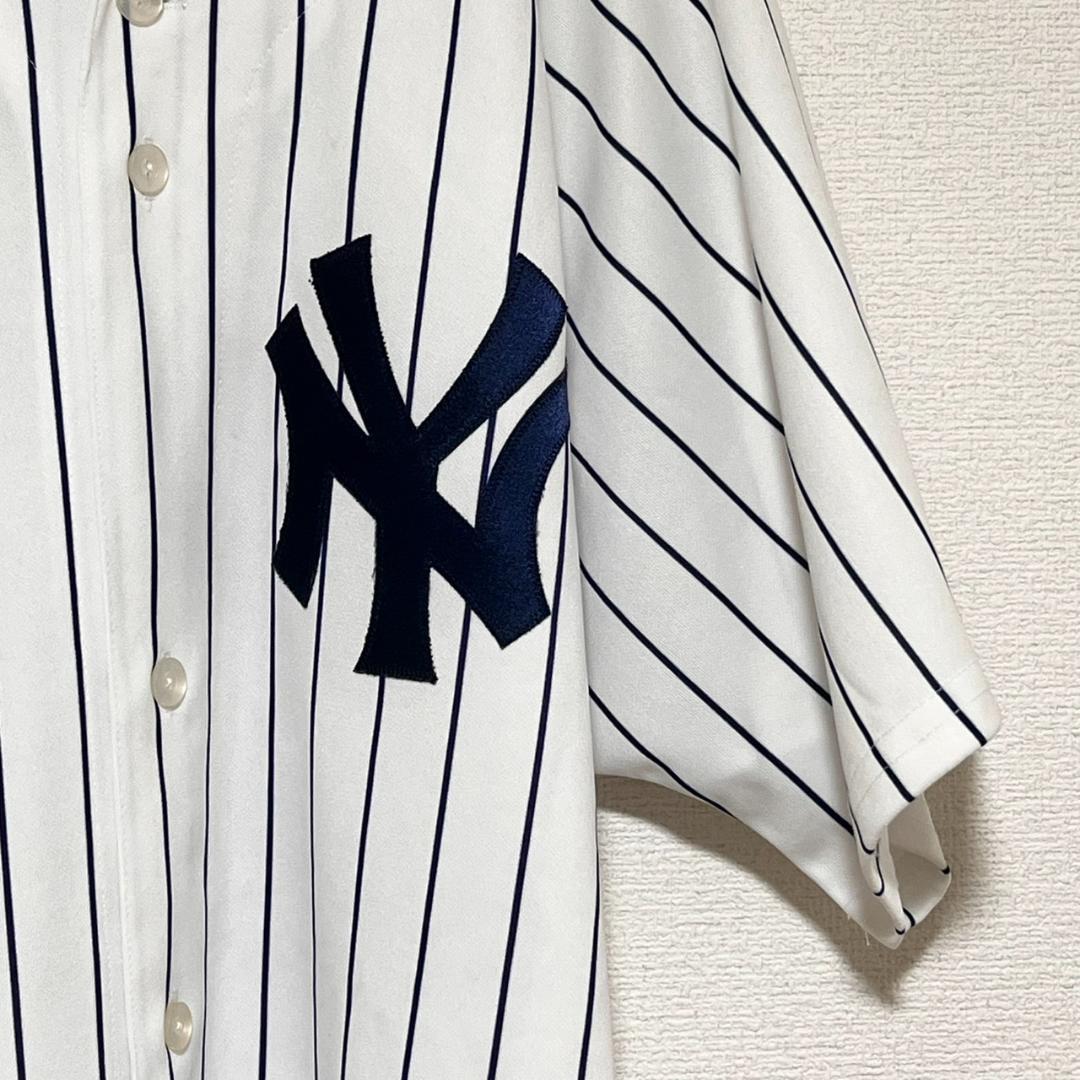 55番 USA製 MLB Majestic ヤンキース ベースボールシャツ 松井