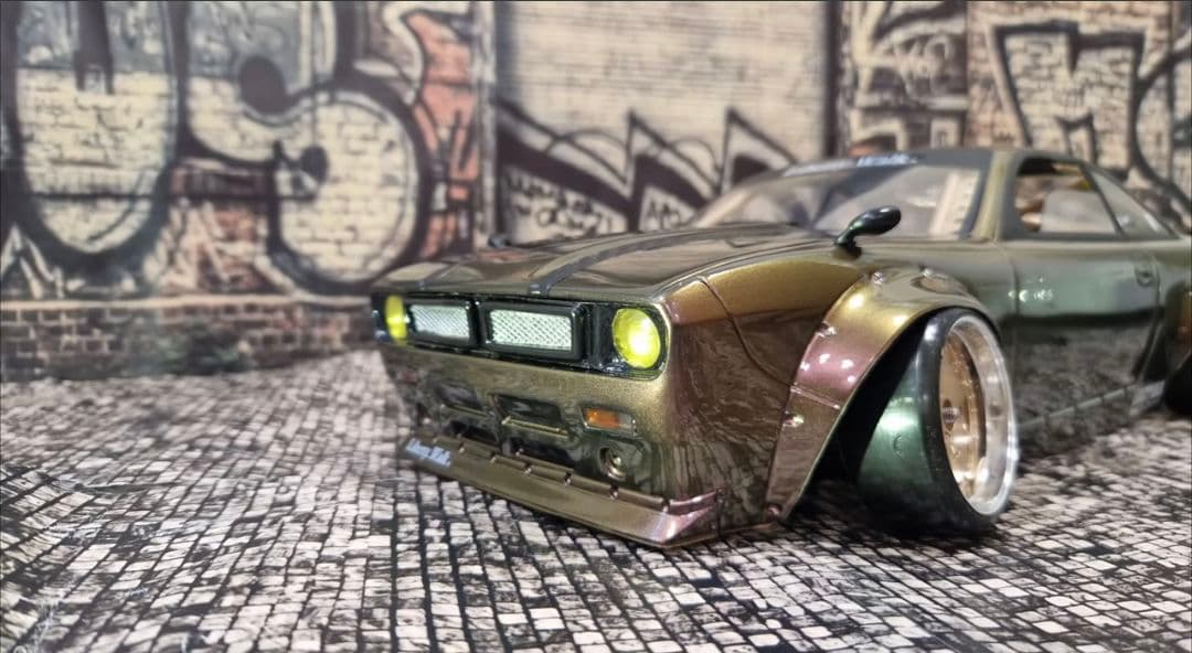 新品 無塗装 SILVIA S14 BOSS APLASTICS ラジドリボディ