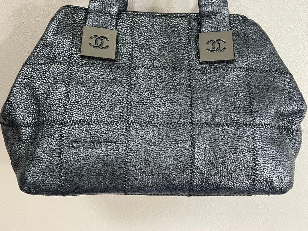 シャネル CHANEL トートバッグ チョコバーハン ドバッグ キャビアスキン
