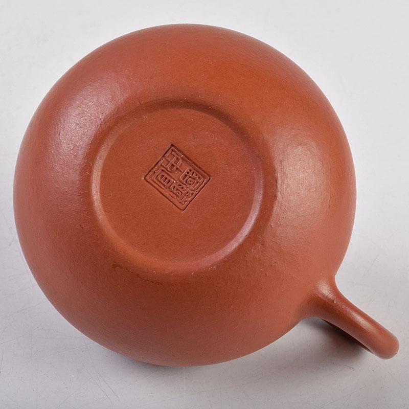 中国　中国宣興銘　紫砂　朱泥　急須　茶壷　V　R8916
