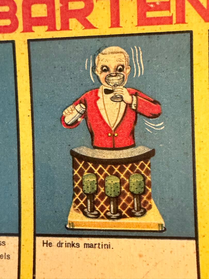 ⭐️野村トイ 電池式バーテンダー 動作品 /箱付