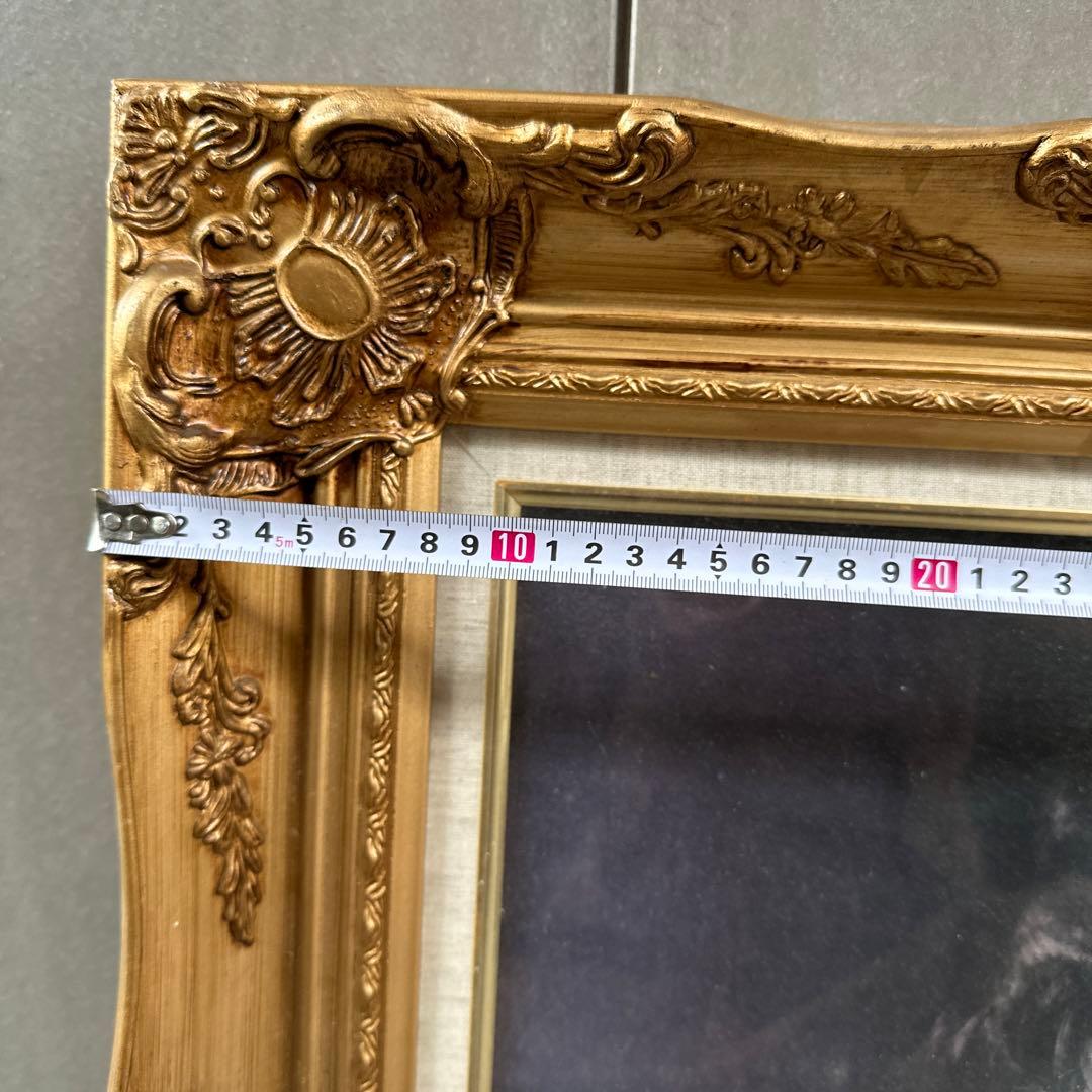 額縁　特大　ヴィンテージ　鏡　アンティーク　F10？　フレーム　額縁　インテリア