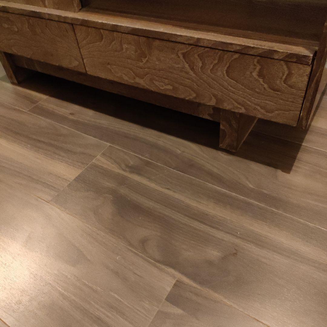 木製ガラス扉収納キャビネット