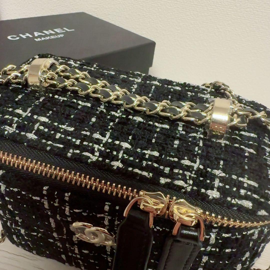 CHANEL ノベルティショルダーバッグ バニティ ツイード