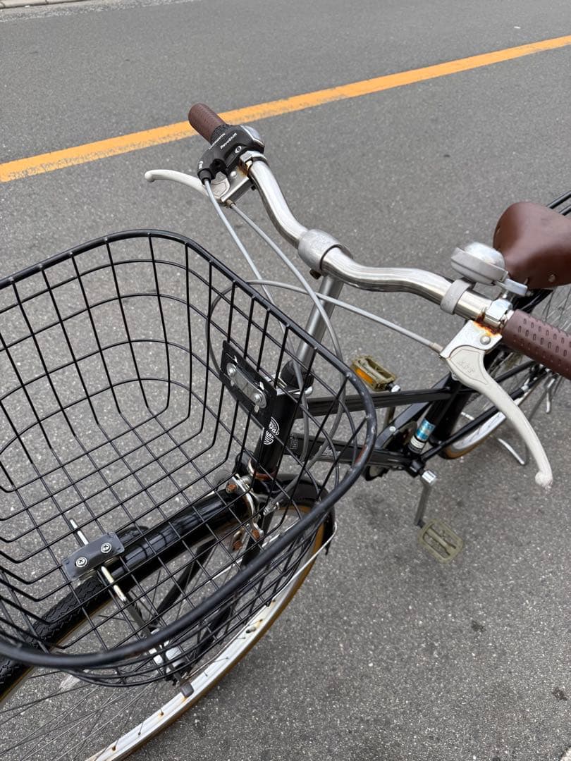 自転車 大阪市 【引取り限定】 美品 27インチ 変速付き