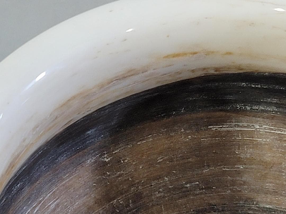 中国美術 明　徳化窯獅子耳香炉　何朝宗製銘 DT619