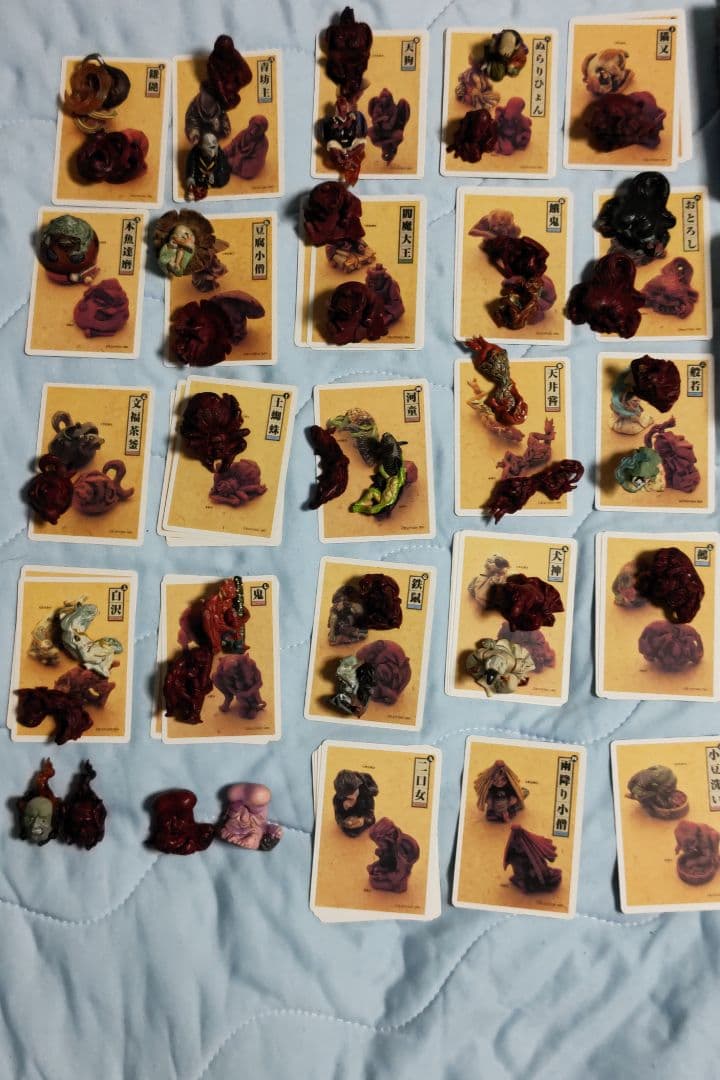 フルタ　百鬼夜行妖怪コレクション　妖怪根付 陽の巻、陰の巻セット