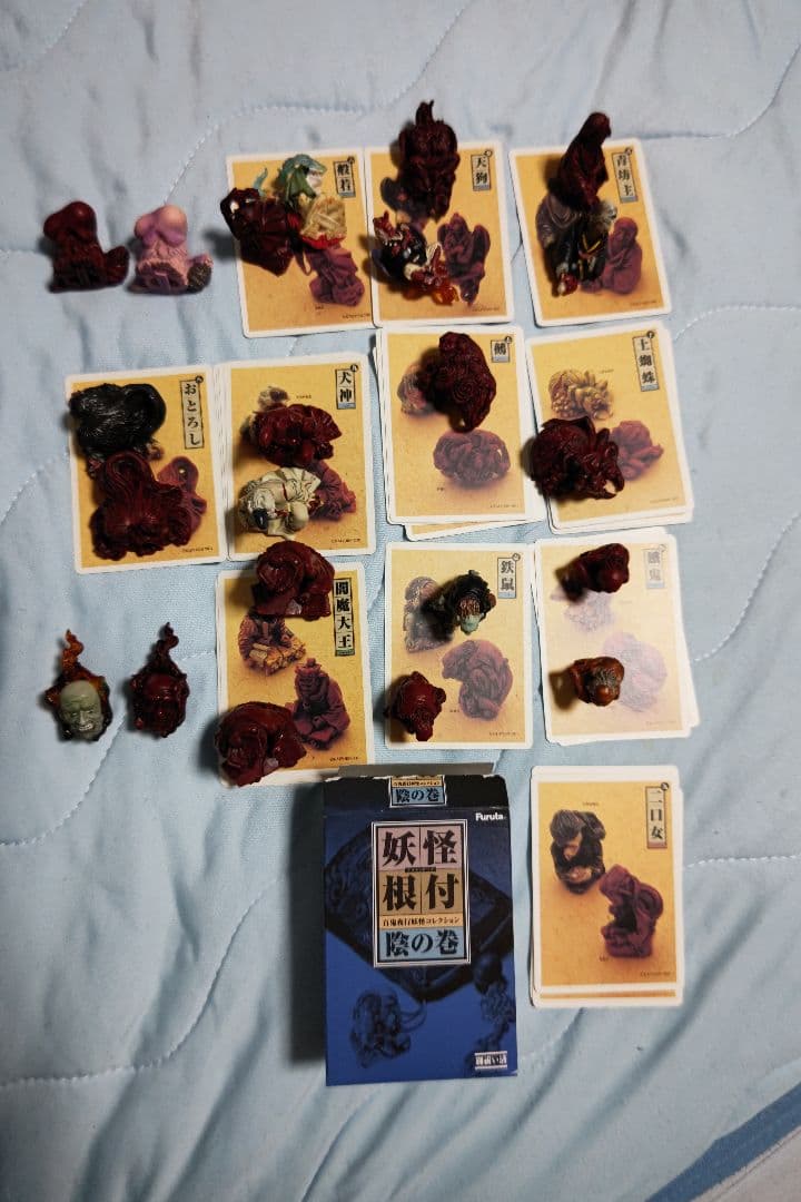 フルタ　百鬼夜行妖怪コレクション　妖怪根付 陽の巻、陰の巻セット
