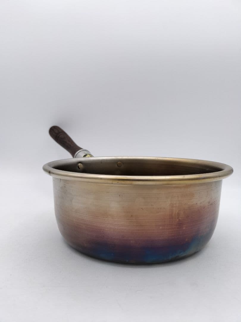 c872 台付十能火起こしセット ステンレス 茶道具 古物