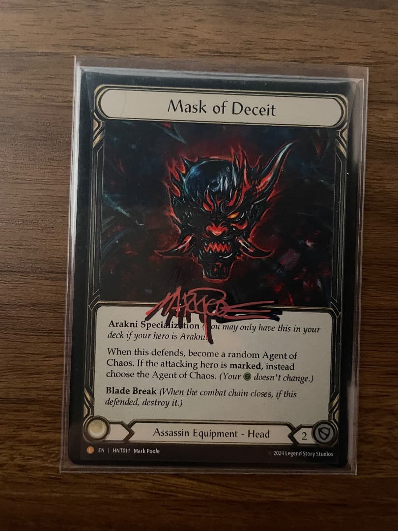 Mask of Deceit / 欺瞞の仮面 FAB アーティストプルーフ