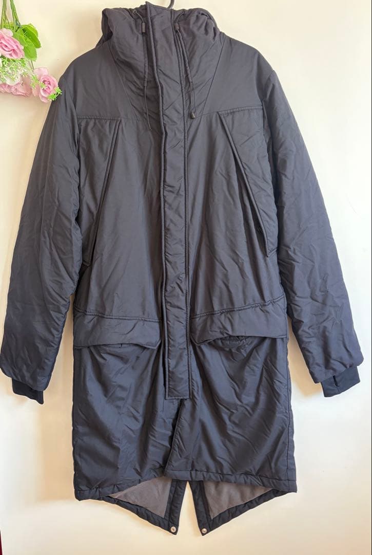 アンダーアーマー　UAロングコート　ベンチコート　アウター　M ネイビー　紺色