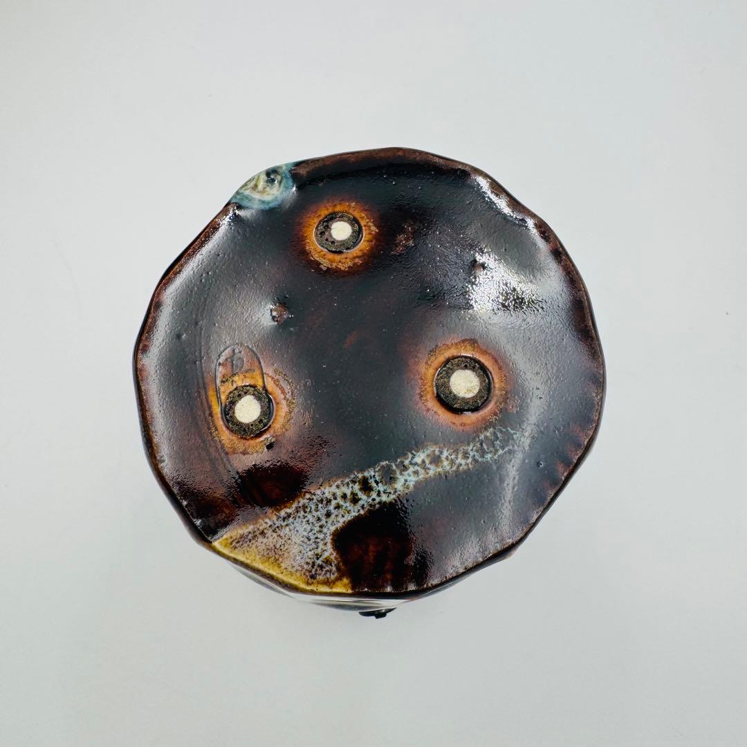 【真葛焼　宮川香斎　掛花入　華道　花器　花瓶　共箱】骨董　インテリア