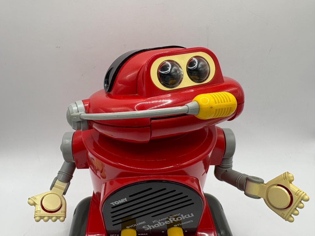 おしゃべりラジオロボ しゃべろく レッドカラー トミー TOMY レトロ