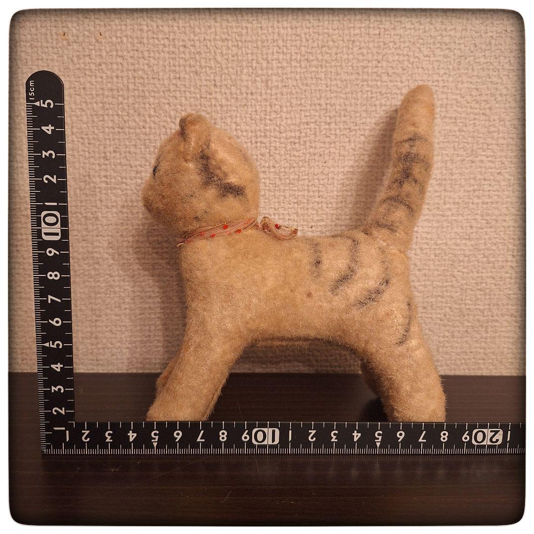 【ヴィンテージ キャット モヘア】 立ち姿 猫 ぬいぐるみ