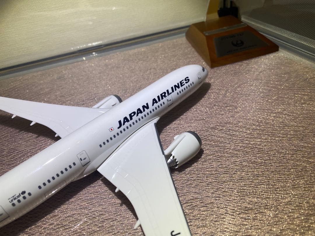 JAL ボーイング　B787 アメリカンエクスプレスプラチナカード発行記念　模型