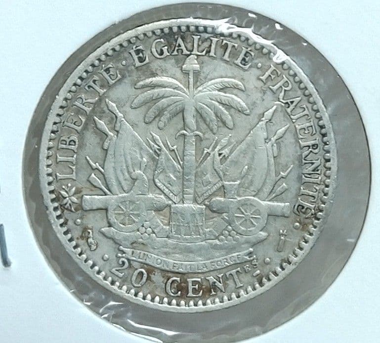 ハイチ 銀貨　1882年