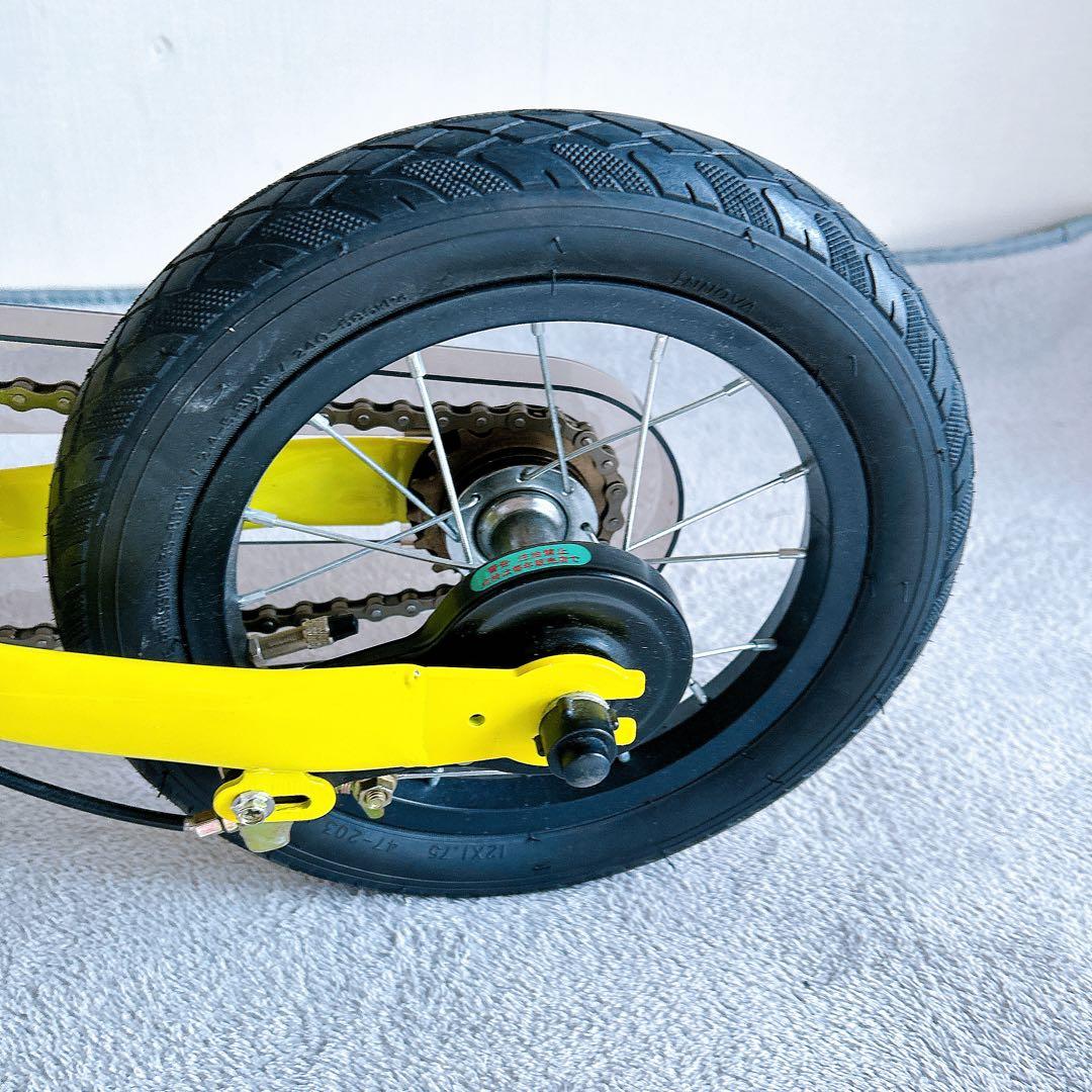 Henshin Bike 幼児用自転車 黄色 12インチ 2歳〜 へんしんバイク