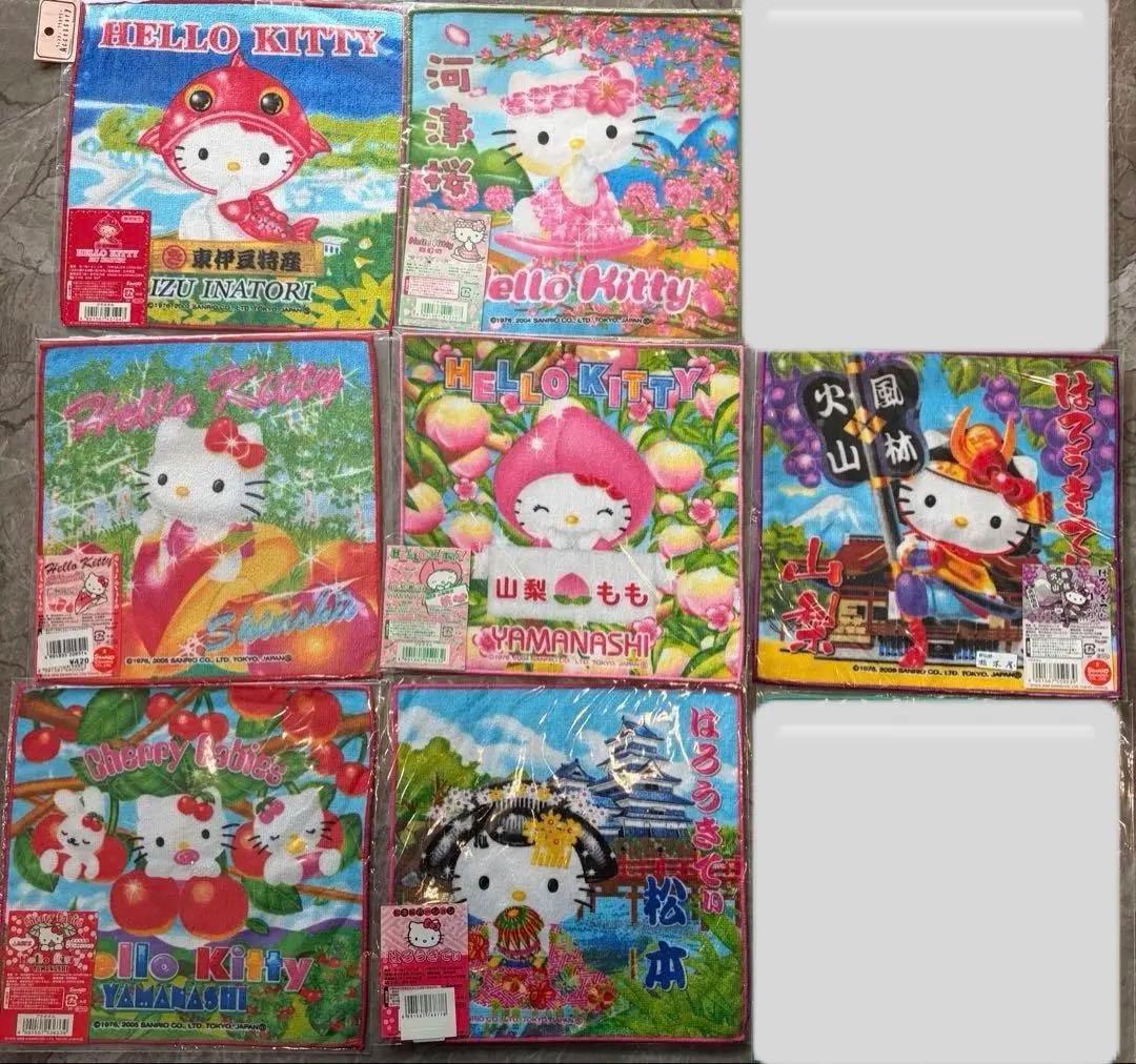 【希少】ハローキティ ご当地ハンカチ　新品未使用 平成レトロ