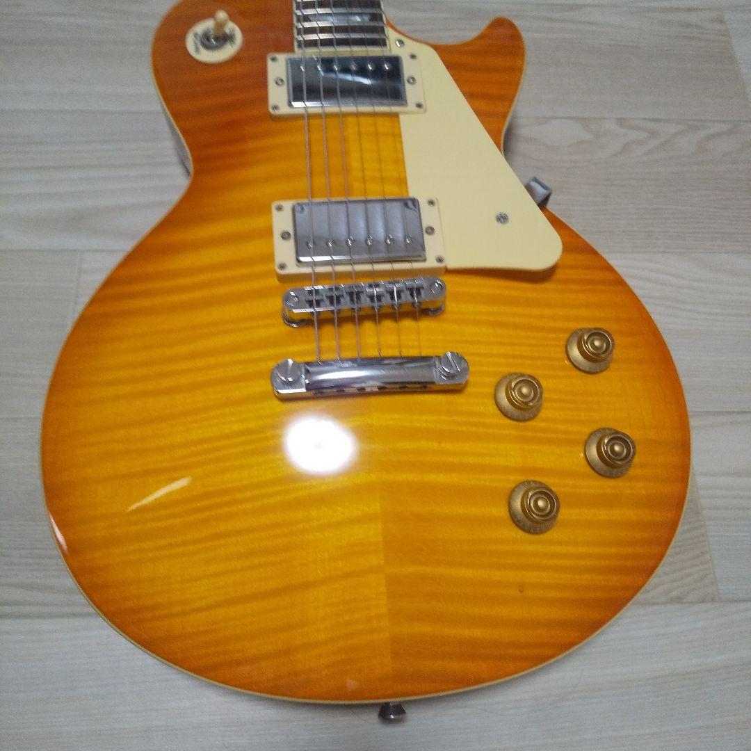 ブリッツギター 虎目レスポール ケース付き