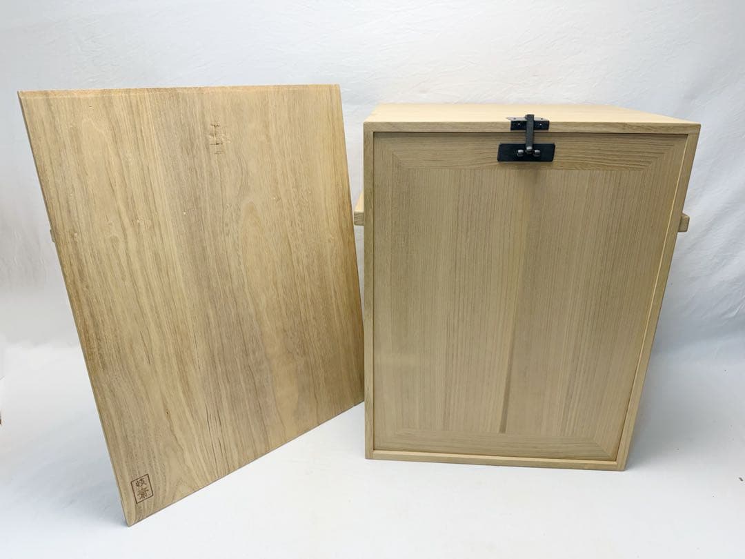 未使用 茶道具 岐斎作 利休好写 旅箪笥 15点セット 桐木地 共箱