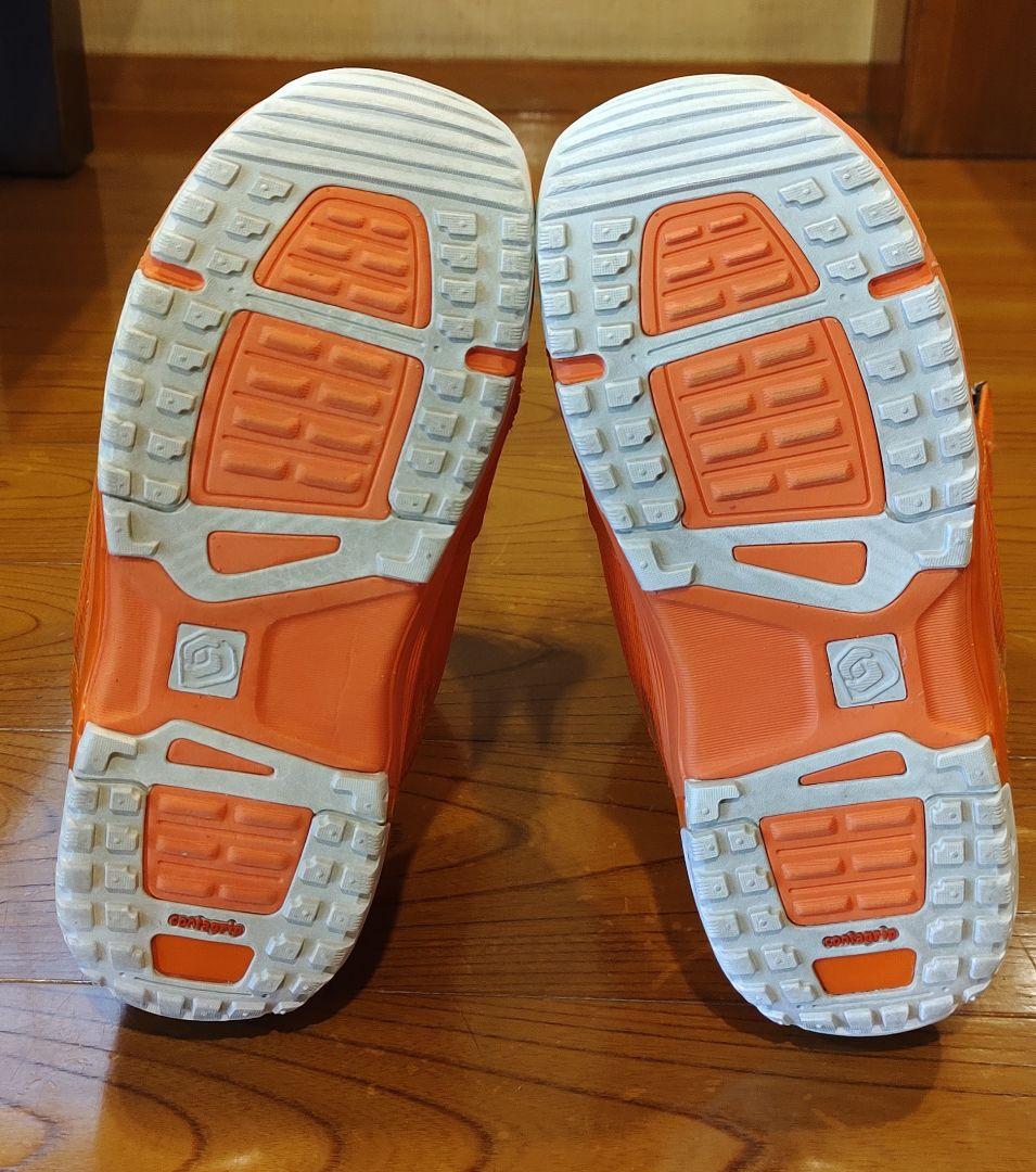 SALOMON スノーボードブーツ オレンジ 26cm
