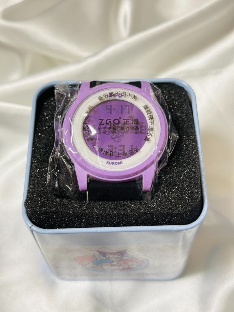 クロミちゃん デジタル パープル 腕時計 限定 海外 コラボ