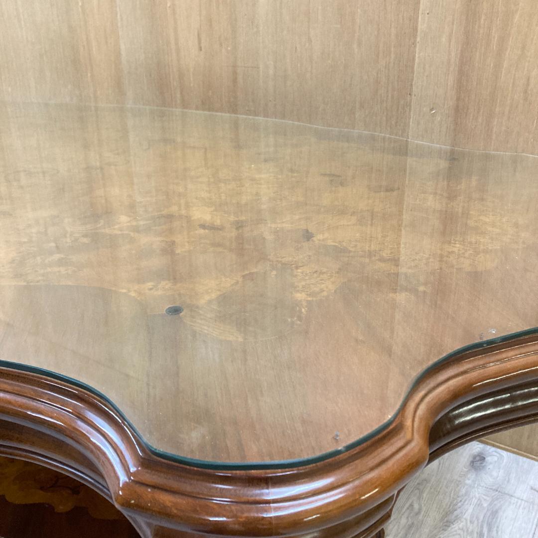 イタリア　象嵌　彫刻　大型ダイニングテーブル　200ｃｍ