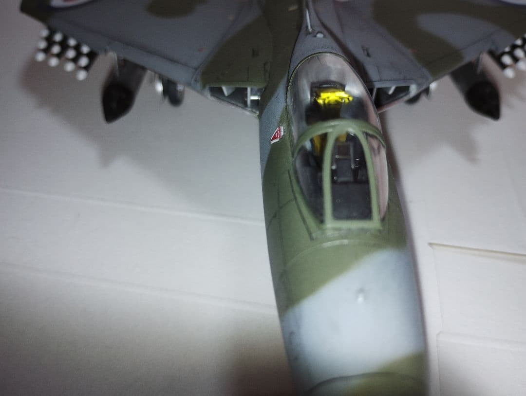 プラモデル完成機　1/48　ホーカーハンターFGA.9