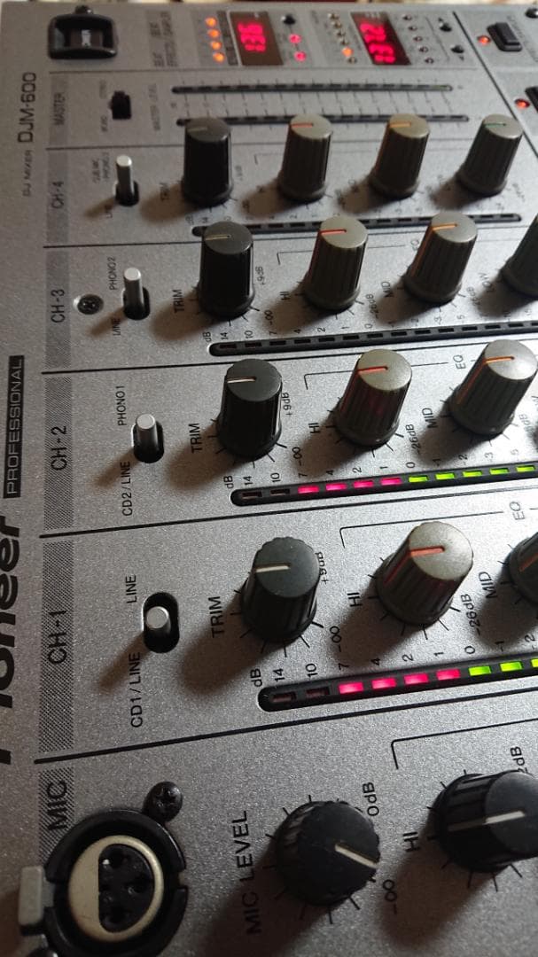 パイオニア DJミキサー DJM-600 リフレッシュ整備済み 良品