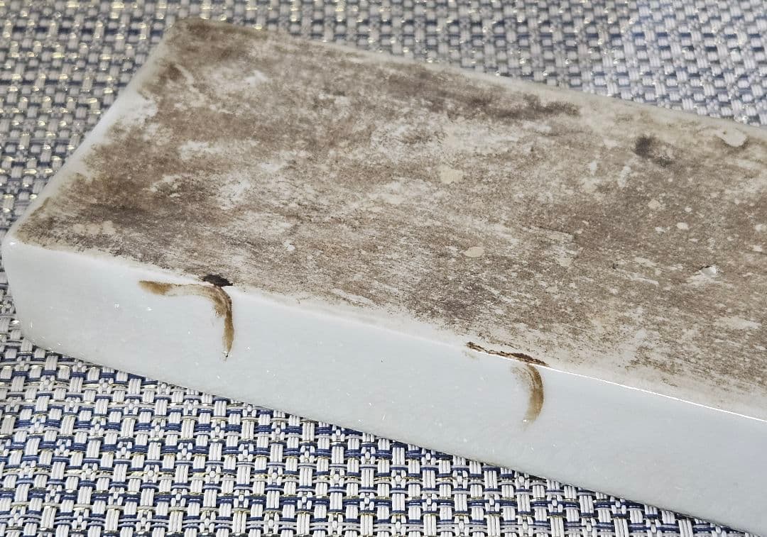 時代物　中国古陶磁器　粉彩　楼閣山水図　在銘　文鎮　碗枕　文房四宝　書道具