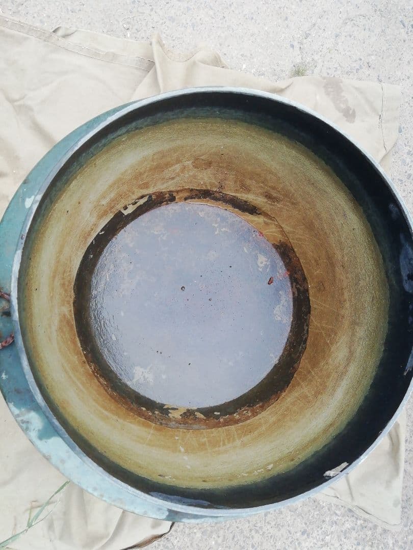 ♪昔の大型銅製 羽釜　13キロ