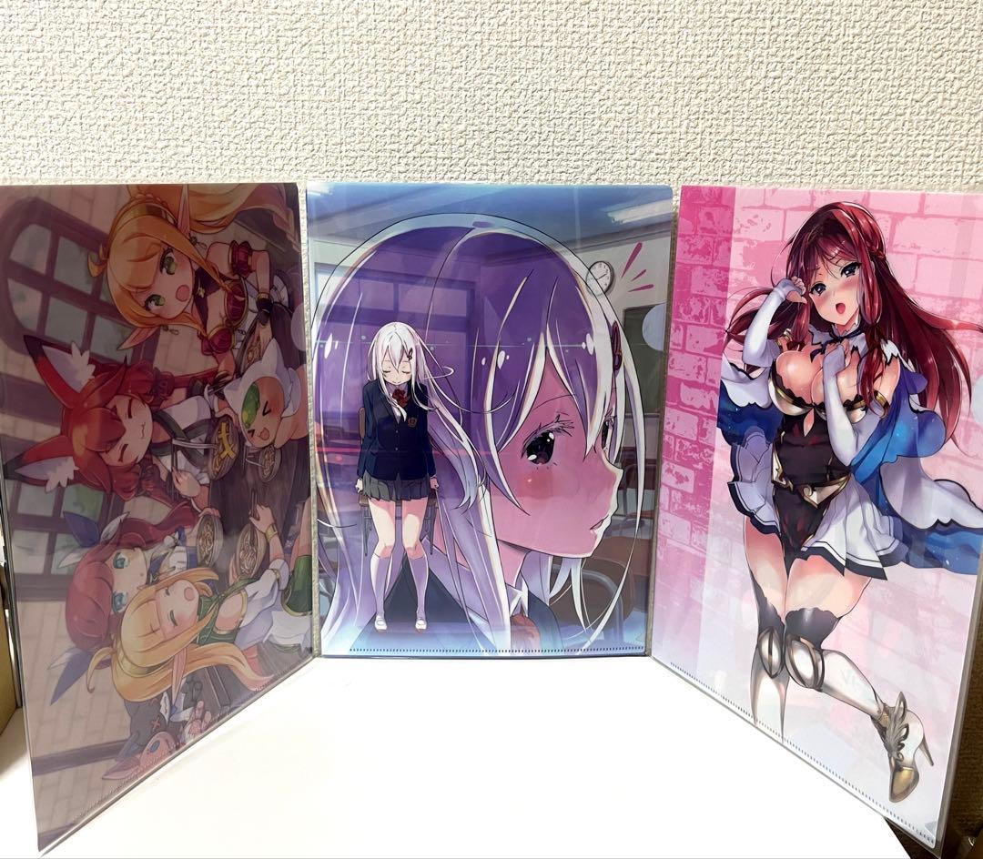 【新品】Re:ゼロから始める異世界生活 クリアファイルセット イベント限定品