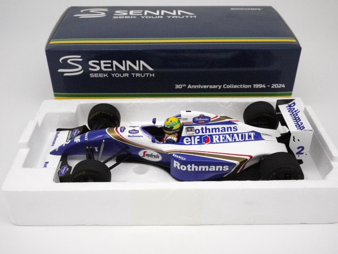 ナマズ1/18 ウィリアムズ FW16 ウェザリング Rothmansセナ