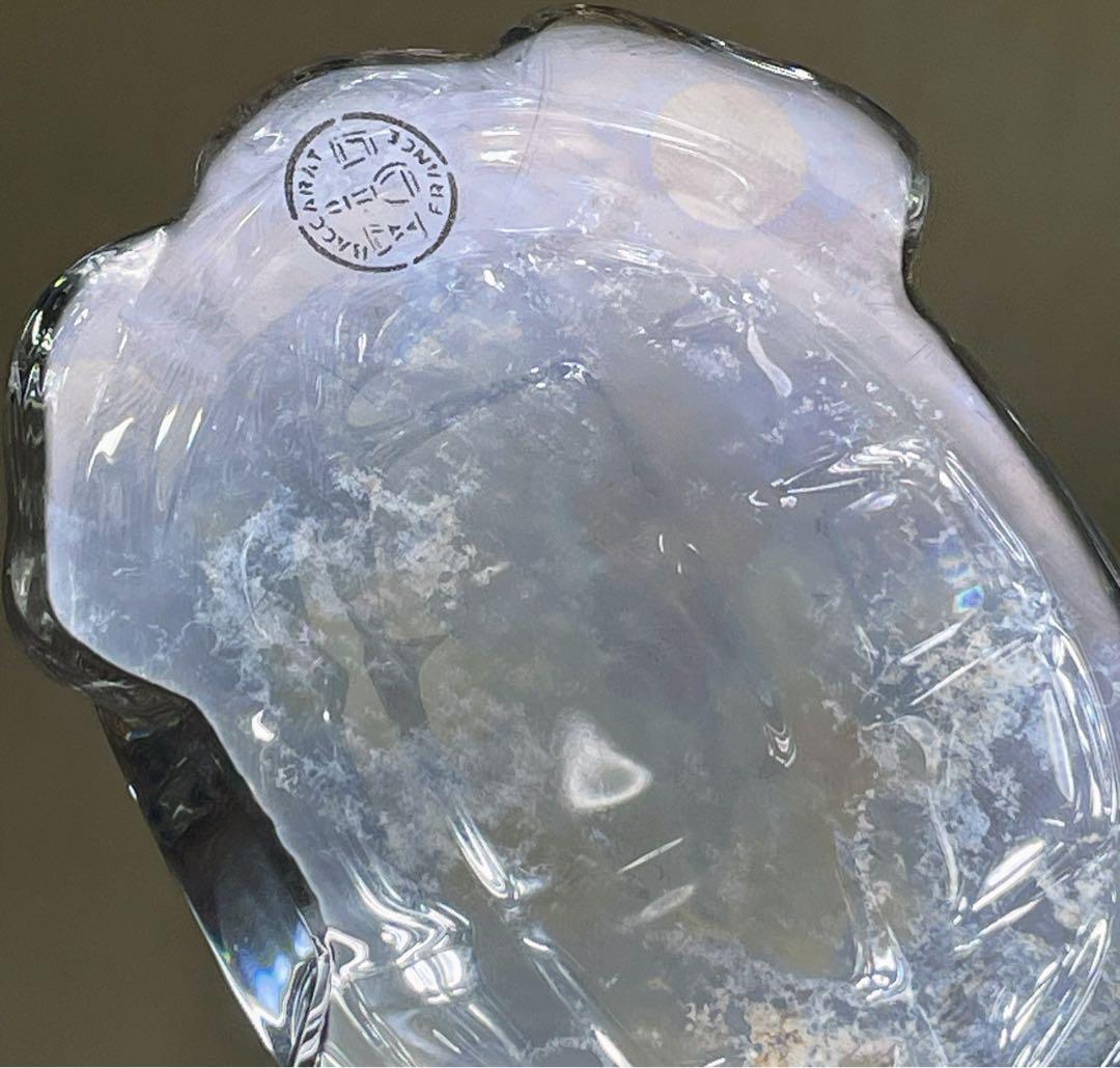 バカラ 亀 かめ カメ クリスタル 置物 ぺーパーウェイト オブジェ