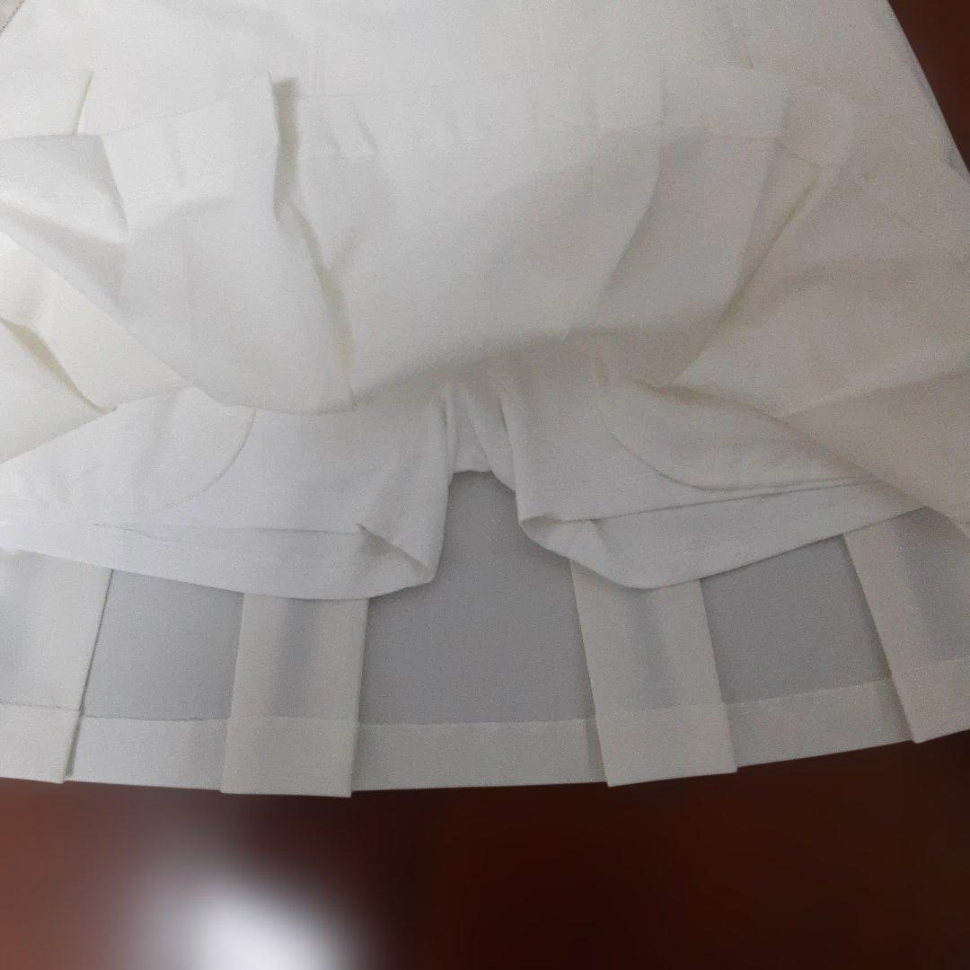 新品　ブリーフィング　レディースゴル　オフホワイト 　プリーツスカートM